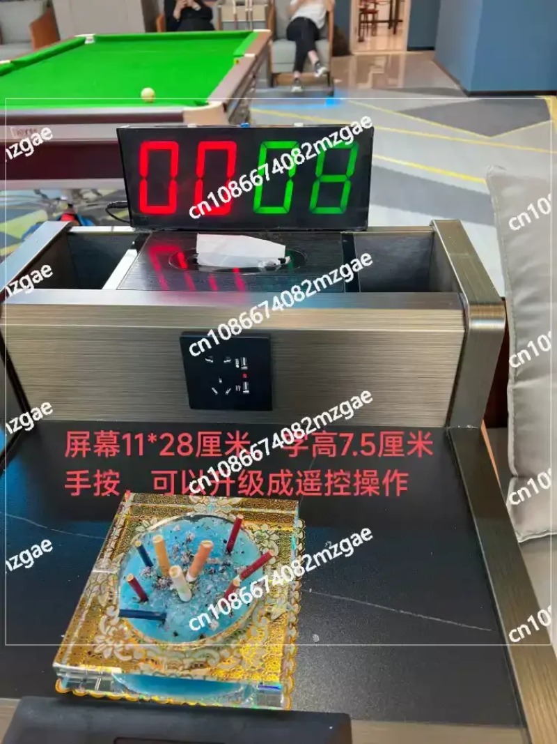 Table Tennis Scoreboard - Portable 200x103mm Digital Scoreboard for Billiards