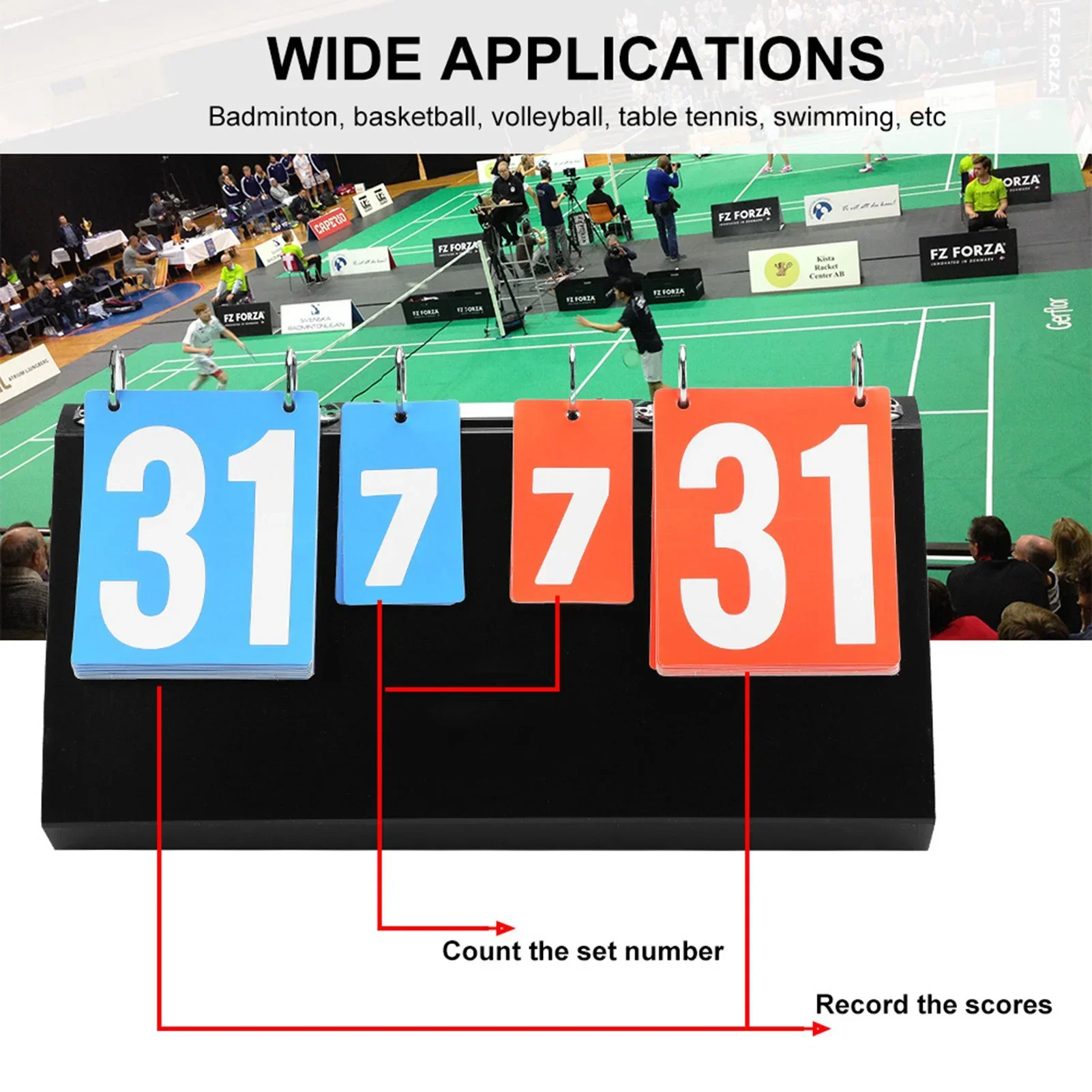 Table Tennis Scoring - 4 Digit Sports Competition Score Board