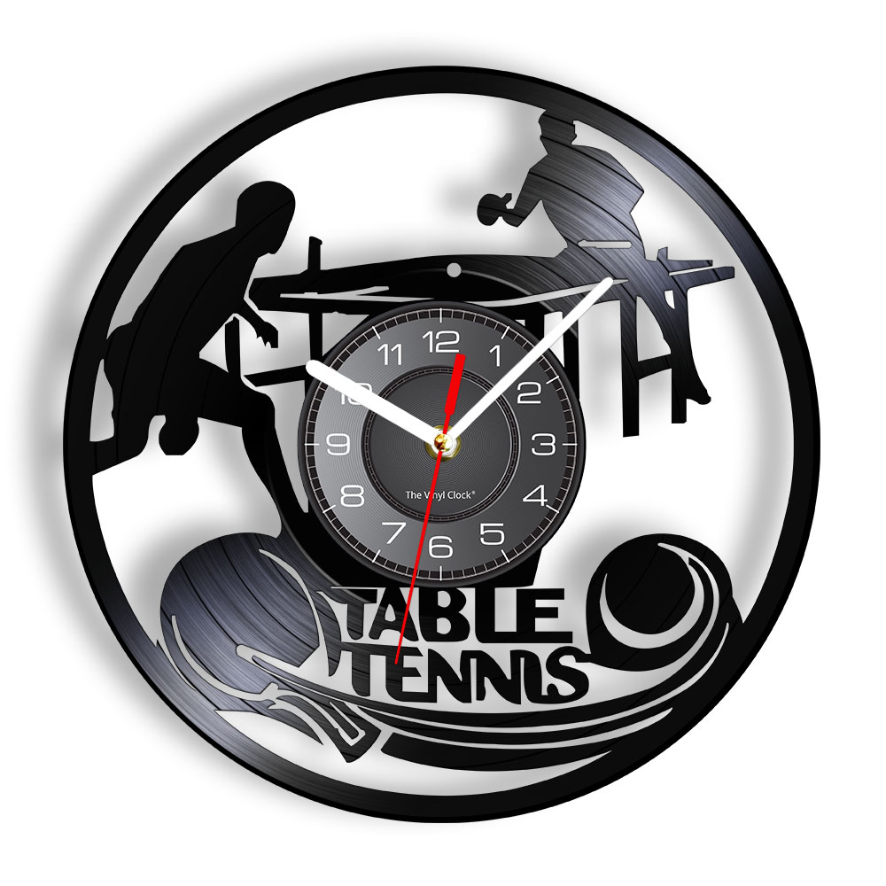 Table Tennis History - Bàn Bảng Đồng Hồ Treo Tường