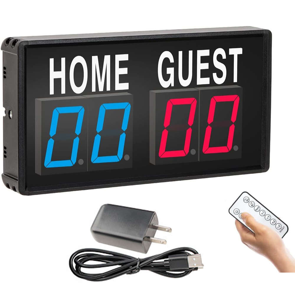 Table Tennis Scoring - Portable 4 Digit LED Scoreboard Digital