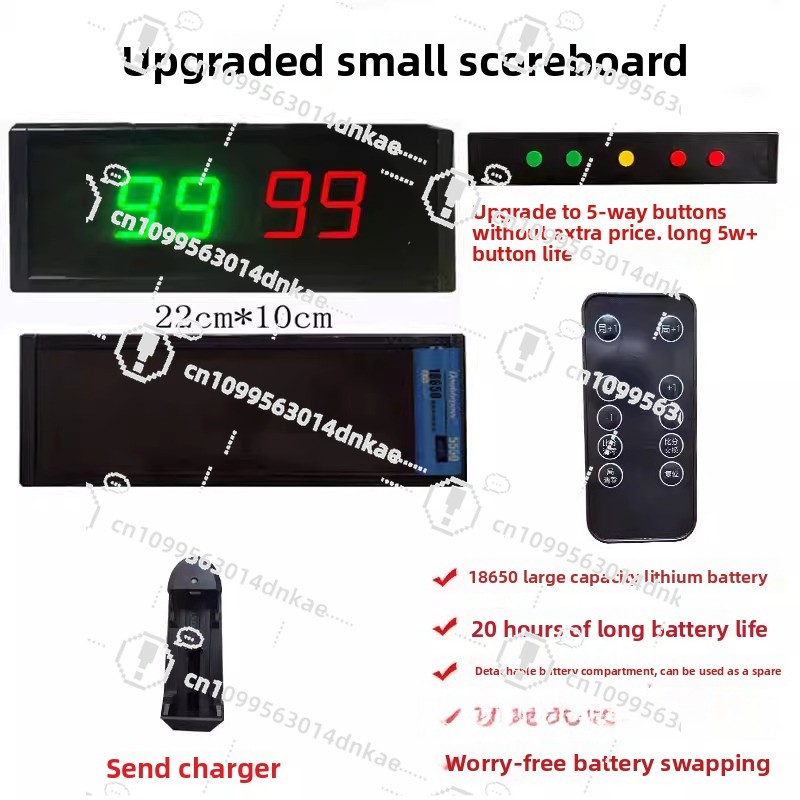 Table Tennis Scoring - Basketball Game Electronic Scoreboard Led Flip