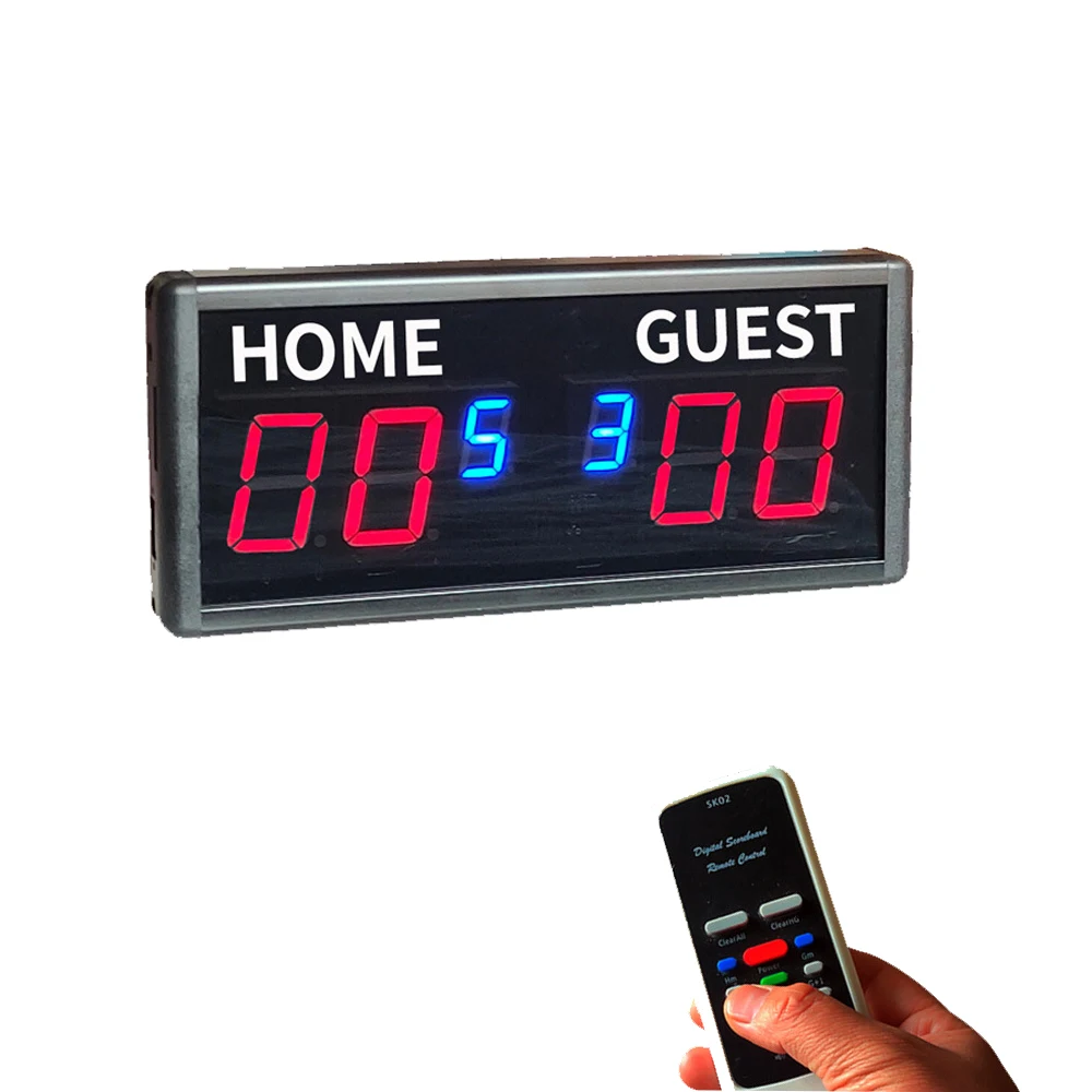 Table Tennis Scoreboard - 6-digit Electronic Scoreboard with Remote Control
