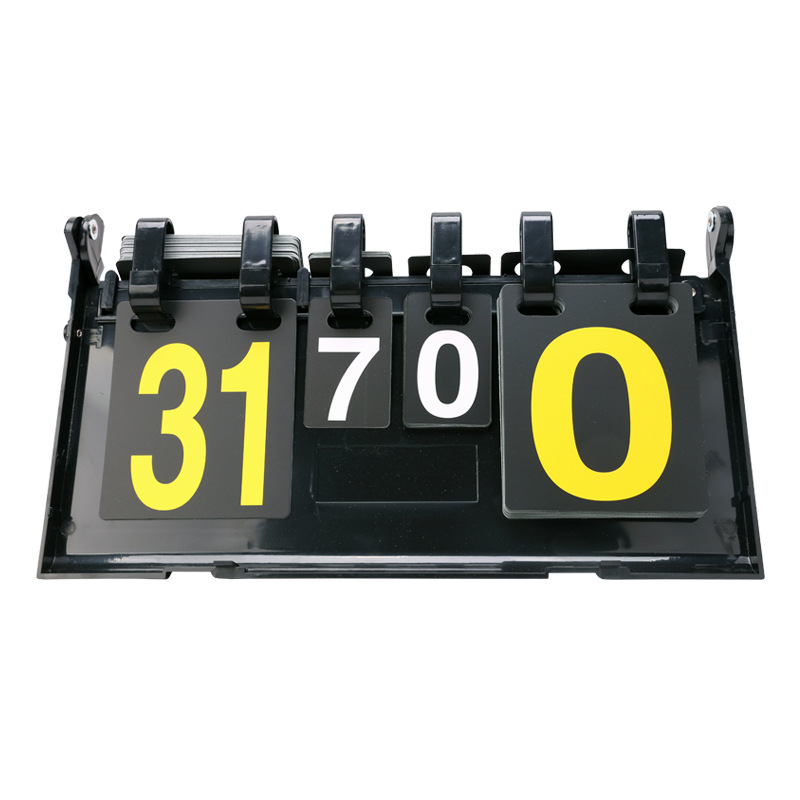 Table Tennis Scoreboard - Double Sided Flip Scoreboard Replaceable Number