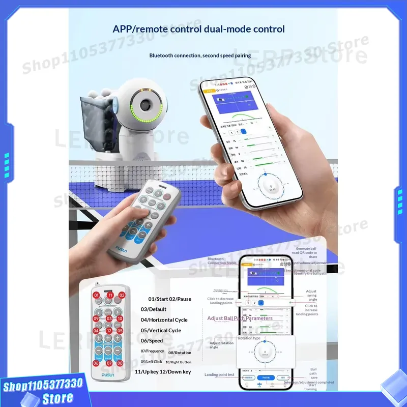PUSUN Smart Table Tennis Robot - đánh giá và giá Table Tennis App
