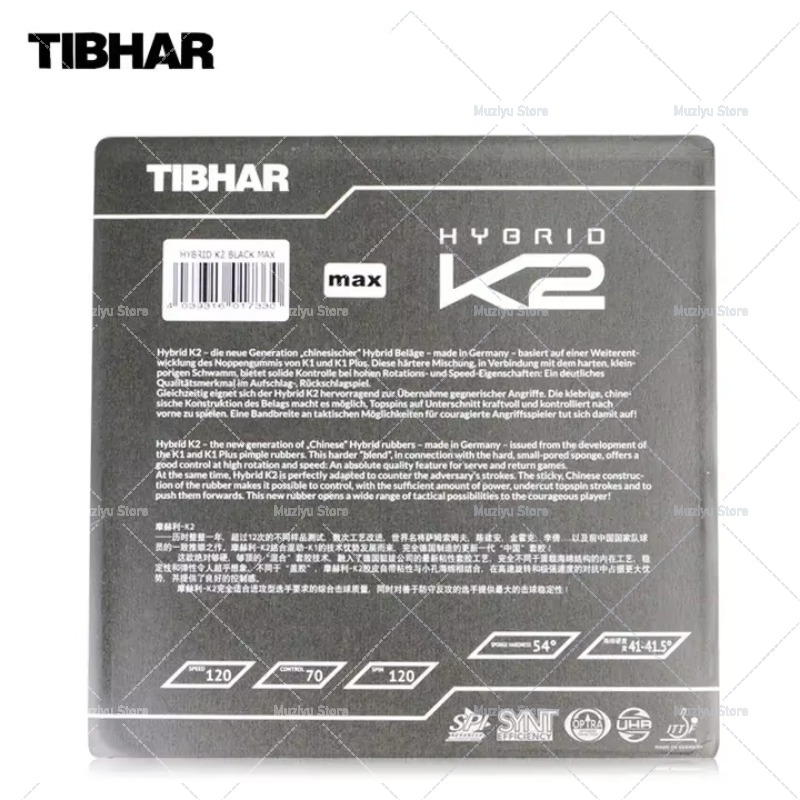 TIBHAR HYBRID K2 Table Tennis  - đánh giá và giá Table Tennis Hybrid Rubbers