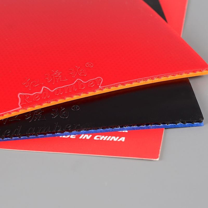 Red Amber Table Tennis Rubber  - đánh giá và giá Table Tennis Trainer