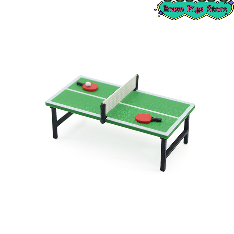 1:12 Miniature Table Tennis Ra - đánh giá và giá Table Tennis Paddle Set