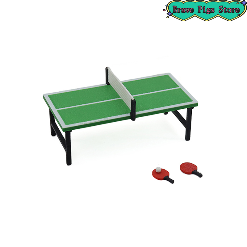 1:12 Miniature Table Tennis Ra - đánh giá và giá Table Tennis Paddle Set