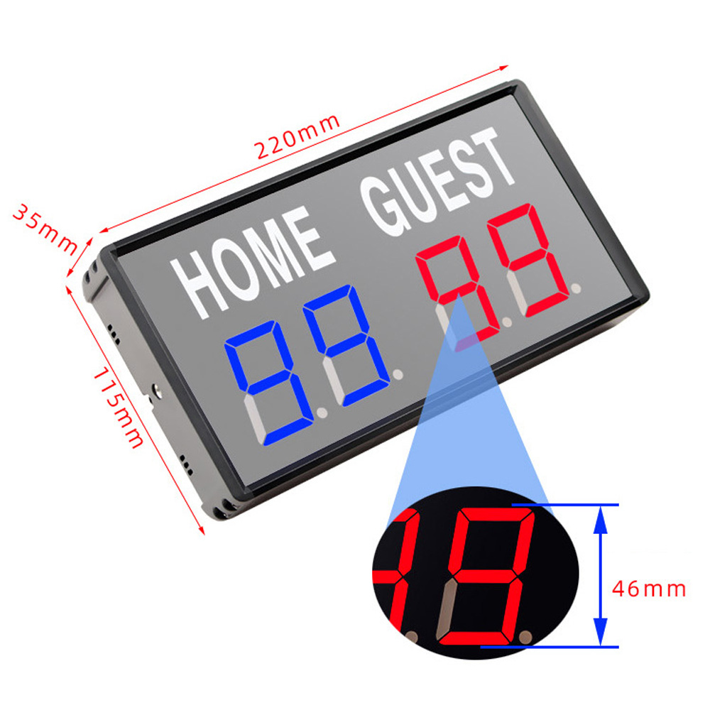 Portable 4 Digit LED Scoreboar - đánh giá và giá Table Tennis Scoring