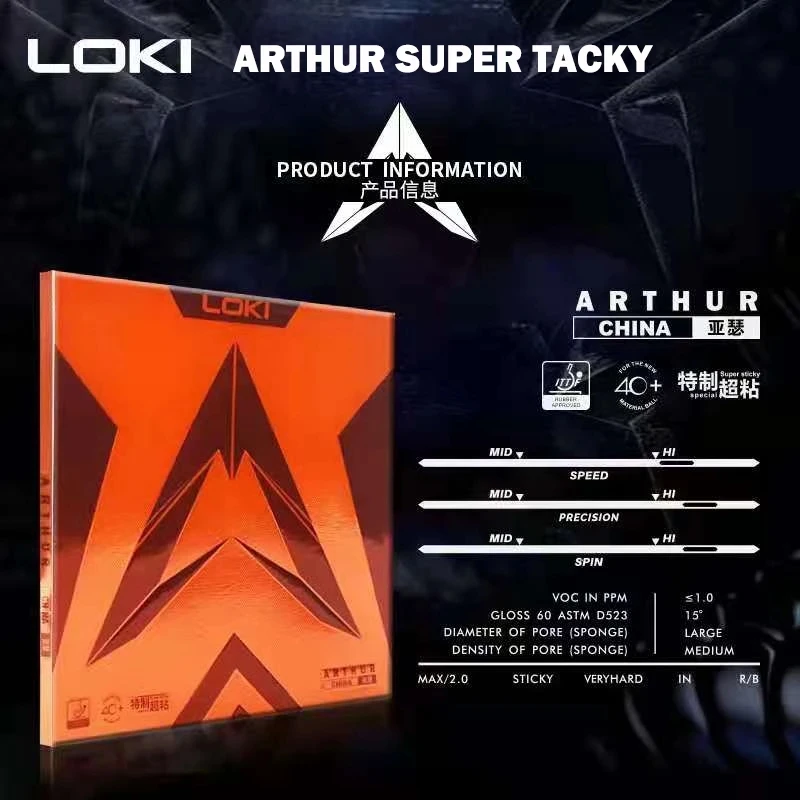 Original LOKI ARTHUR Europe/As - đánh giá và giá Table Tennis Movie