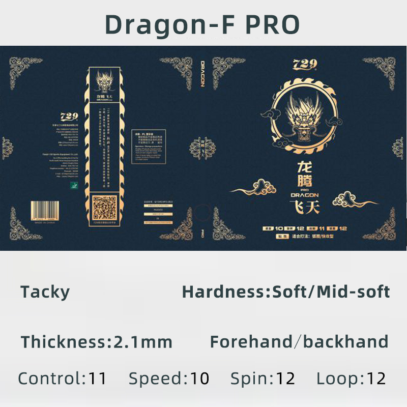 Friendship 729 Dragon F PRO L  - đánh giá và giá Table Tennis Pro